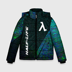 Куртка зимняя для мальчика Half-Life glitch blue, цвет: 3D-черный