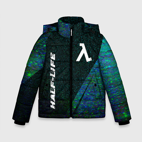 Зимняя куртка для мальчика Half-Life glitch blue / 3D-Черный – фото 1