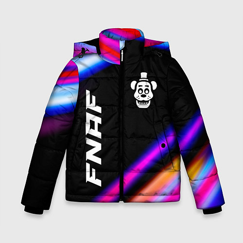Зимняя куртка для мальчика FNAF speed game lights / 3D-Черный – фото 1