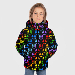 Куртка зимняя для мальчика Marshmello dj colors, цвет: 3D-светло-серый — фото 2