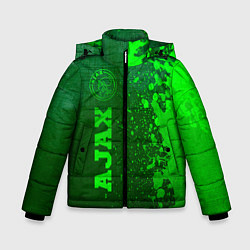 Зимняя куртка для мальчика Ajax - green gradient по-вертикали