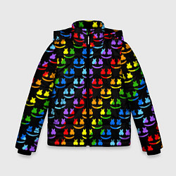 Зимняя куртка для мальчика Marshmello pattern neon