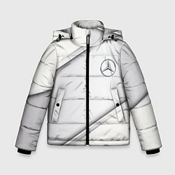 Куртка зимняя для мальчика Mercedes benz metalic collection, цвет: 3D-светло-серый