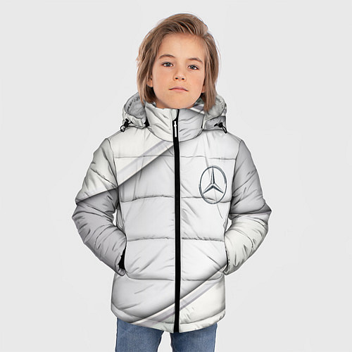 Зимняя куртка для мальчика Mercedes benz metalic collection / 3D-Красный – фото 3