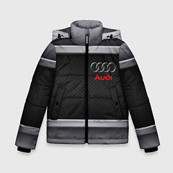 Зимняя куртка для мальчика Audi metal texture