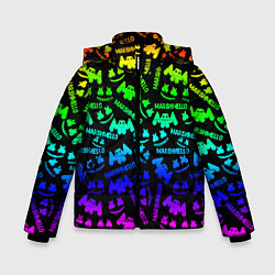 Зимняя куртка для мальчика Marshmello neon steel pattern