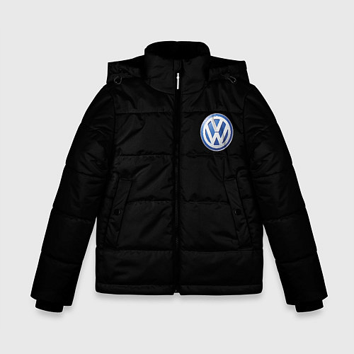 Зимняя куртка для мальчика Volkswagen logo auto / 3D-Черный – фото 1