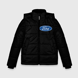 Куртка зимняя для мальчика FORD logo auto, цвет: 3D-черный