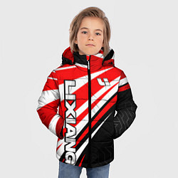 Куртка зимняя для мальчика Lixiang- red sport uniform, цвет: 3D-черный — фото 2