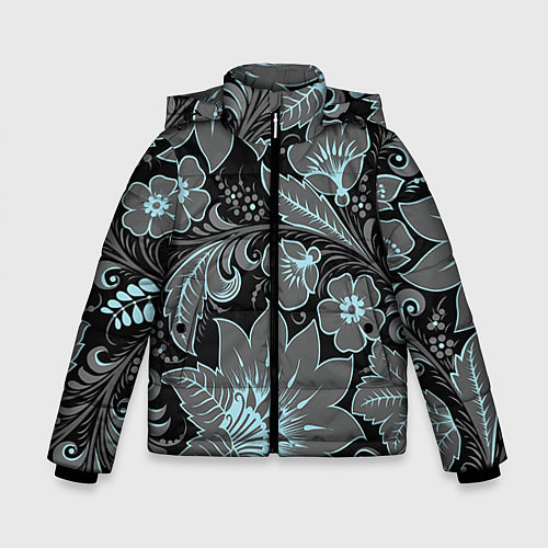 Зимняя куртка для мальчика Узор / 3D-Черный – фото 1