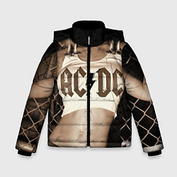 Куртка зимняя для мальчика AC/DC Girl, цвет: 3D-светло-серый