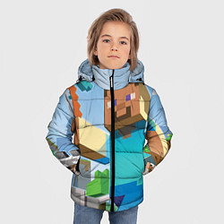 Куртка зимняя для мальчика Minecraft World, цвет: 3D-черный — фото 2