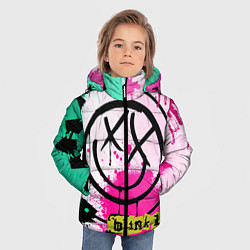 Куртка зимняя для мальчика Blink-182: Purple Smile, цвет: 3D-черный — фото 2
