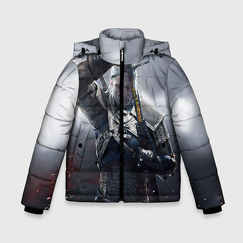 Зимняя куртка для мальчика Геральт / 3D-Черный – фото 1