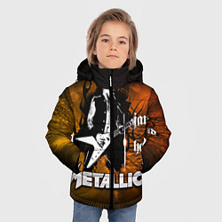 Куртка зимняя для мальчика Metallica: James Hetfield, цвет: 3D-красный — фото 2