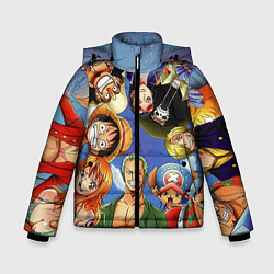 Куртка зимняя для мальчика One Piece, цвет: 3D-красный