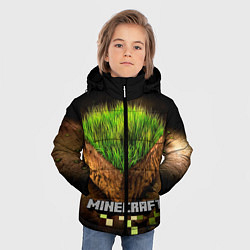 Куртка зимняя для мальчика Майнкрафт, цвет: 3D-черный — фото 2