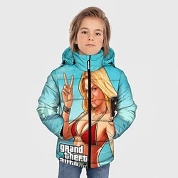 Куртка зимняя для мальчика GTA 5: Selfie Girl, цвет: 3D-красный — фото 2