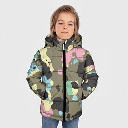 Куртка зимняя для мальчика Камуфляж: микс цветов, цвет: 3D-красный — фото 2