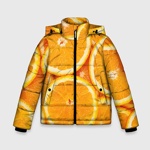 Зимняя куртка для мальчика Апельсин / 3D-Черный – фото 1