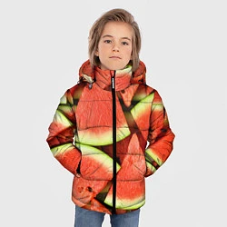 Куртка зимняя для мальчика Дольки арбуза, цвет: 3D-красный — фото 2