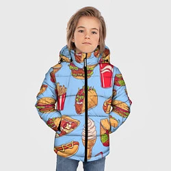 Куртка зимняя для мальчика Еда, цвет: 3D-красный — фото 2