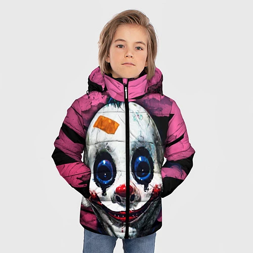 Зимняя куртка для мальчика Клоун / 3D-Красный – фото 3