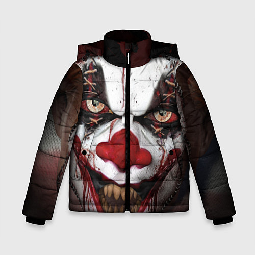 Зимняя куртка для мальчика Зомби клоун / 3D-Черный – фото 1