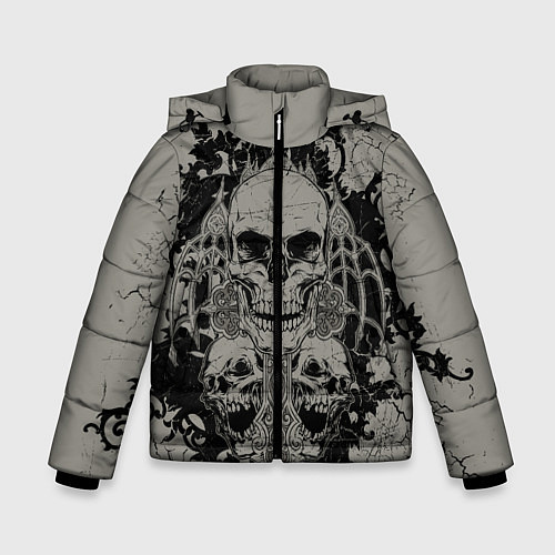 Зимняя куртка для мальчика Skulls / 3D-Черный – фото 1