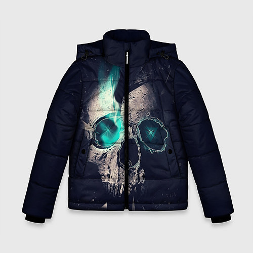 Зимняя куртка для мальчика Skull eyes / 3D-Черный – фото 1