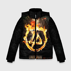 Куртка зимняя для мальчика Linkin Park: Burning the skies, цвет: 3D-светло-серый