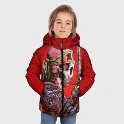 Куртка зимняя для мальчика Череп, цвет: 3D-черный — фото 2