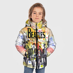 Куртка зимняя для мальчика The Beatles: Colour Spray, цвет: 3D-красный — фото 2