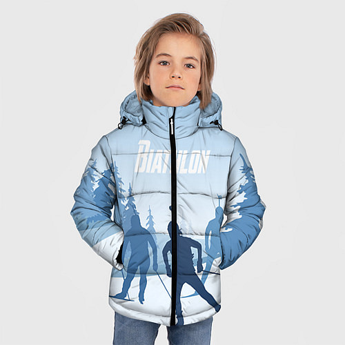 Зимняя куртка для мальчика Биатлон / 3D-Красный – фото 3
