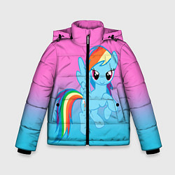 Куртка зимняя для мальчика My Little Pony, цвет: 3D-черный