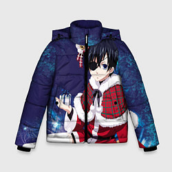 Куртка зимняя для мальчика Аниме, цвет: 3D-светло-серый