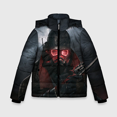 Зимняя куртка для мальчика Fallout: New Vegas / 3D-Черный – фото 1