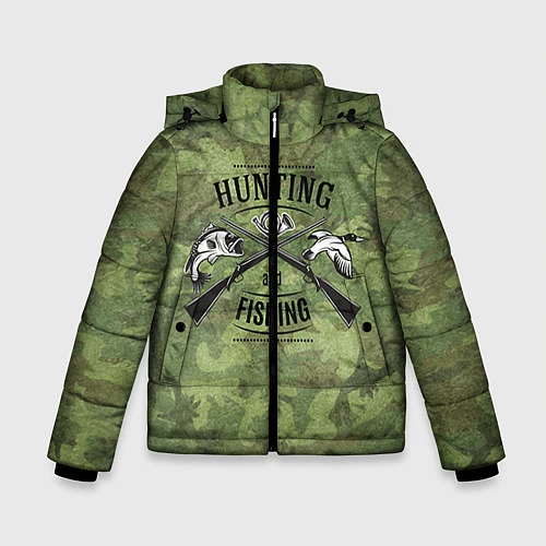 Зимняя куртка для мальчика Hunting & Fishing / 3D-Черный – фото 1