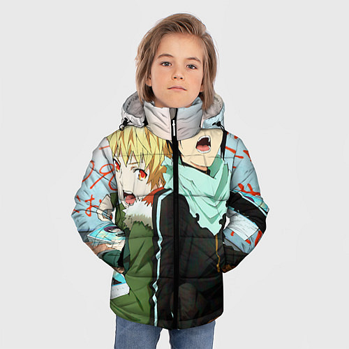 Зимняя куртка для мальчика Бездомный бог / 3D-Красный – фото 3