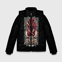 Куртка зимняя для мальчика Стрелец, цвет: 3D-черный