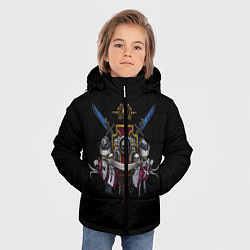 Куртка зимняя для мальчика Daemonium venatores, цвет: 3D-черный — фото 2