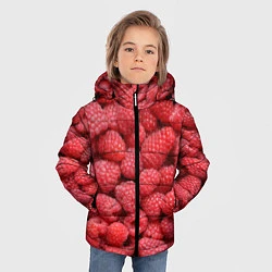 Куртка зимняя для мальчика Малиновый мотив, цвет: 3D-черный — фото 2