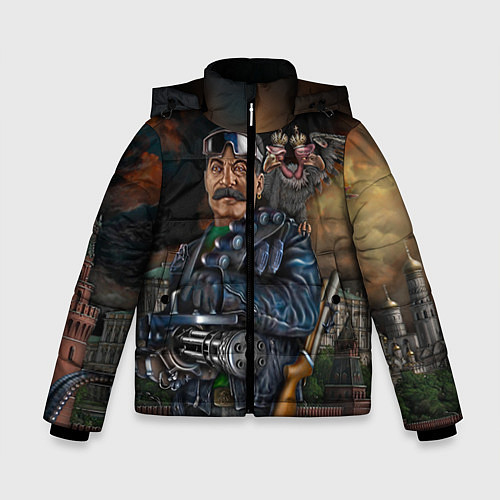 Зимняя куртка для мальчика Сталин военный / 3D-Черный – фото 1