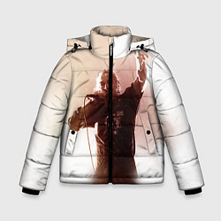 Куртка зимняя для мальчика Горшок, цвет: 3D-черный