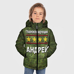 Куртка зимняя для мальчика Главнокомандующий Андрей, цвет: 3D-черный — фото 2