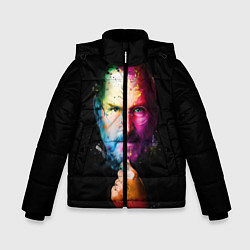 Куртка зимняя для мальчика Стив Джобс, цвет: 3D-светло-серый
