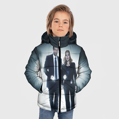 Зимняя куртка для мальчика Малдер и Скалли / 3D-Красный – фото 3