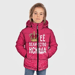 Куртка зимняя для мальчика Её величество Ксюша, цвет: 3D-черный — фото 2