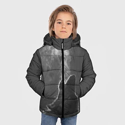 Куртка зимняя для мальчика Воющий волк, цвет: 3D-черный — фото 2