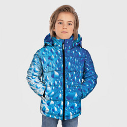 Куртка зимняя для мальчика Капли воды, цвет: 3D-черный — фото 2